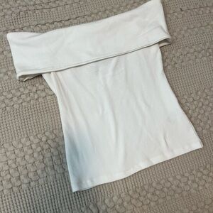 Banana Republic Off-Shoulder Cream Blouse